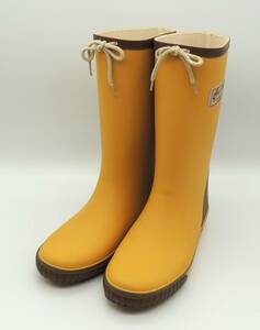 雨の日 オールシーズン 年間商品 軽量 ジュニア レインブーツ 長靴 男女兼用 ムーンスター スカーレット SLB CR17 マスタード 23.0cm①