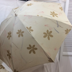  new goods * folding parasol general merchandise shop commerce material beige pattern made in Japan sack attaching 