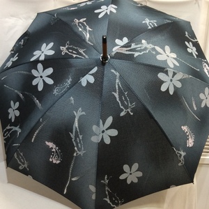  new goods * parasol general merchandise shop commerce material made in Japan navy floral print peace pattern 