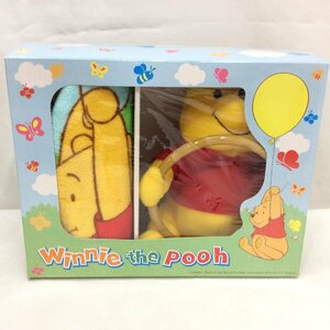 【値下げ】未使用☆プーさん タオルかけ＆フェイスタオルセット 箱付 winnie the pooh ディズニー