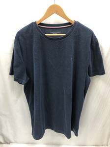 TOMMY HILFIGER 半袖 Tシャツ パイル生地 メンズ XL ネイビー トミーヒルフィガー 23072003