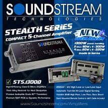 ■USA Audio■サウンドストリーム Soundstream ●超小型 ST5.1300D 5ch Max.1300W●保証付●税込_画像7