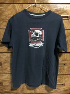 古着 90sトニーホーク Tシャツ TONY HAWK 半袖 ネイビー 紺 ヴィンテージ スケートボード