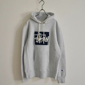 STUSSY Champion Parker box Logo Bick Logo Rebirth u