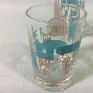 【Mid-Glassware/Federal/BLUE HEAVEN②】フェデラル/ブルーヘブン」/ウイスキーグラス/4個セット/Ex+/ミッドセンチュリーの画像2