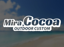 Mira Cocoa OUTDOOR CUSTOM カッティングステッカー 2枚セット 165mm×43mm 送料無料!! ミラ ココア アウトドア_画像2