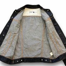 【FOB FACTORY】エフオービーファクトリー トラッカージャケット デニムジャケット ジージャン 3rd DENIMJACKET 月桂樹ドーナツボタン 濃紺_画像9