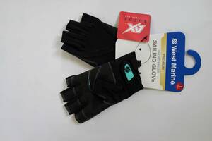 West Marine製　セーリング用手袋；すべての指が出るショートタイプ　女性用Size;S