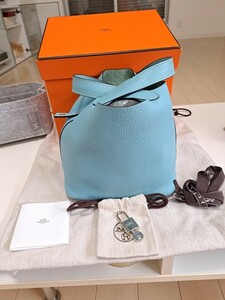 エルメス　ピコタンロック　PM　ブルーアトール　HERMES