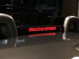 Valkyrie style ロードスターNC専用 ウィンドディフレクター NCECバージョンS MAZDASPEED文字 LEDレッド リモコン付き、、、