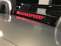 Valkyrie style ロードスターNC専用 NCECウィンドディフレクター バージョンS MAZDASPEED文字 LEDレッド リモコン付き:::_画像2