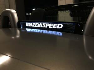 Valkyrie style ロードスターNC専用 NCEC　ウィンドディフレクター バージョンS MAZDASPEED文字 LEDホワイト リモコン付き………