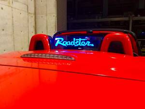 Valkyrie style ロードスターNC専用 NCEC ウィンドディフレクター バージョンL Roadster 文字 LEDブルー リモコン付き！
