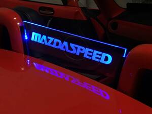 Valkyrie style ロードスターNC専用 ウィンドディフレクター NCEC バージョンL MAZDASPEED 文字 LEDブルー リモコン付き！