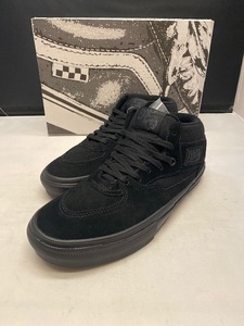 【新品】VANS SKATE HALFCAB BLACK/BLACK US9.0 27.0cm バンズ スケート ハーフキャブ ブラック/ブラック PRO プロ 