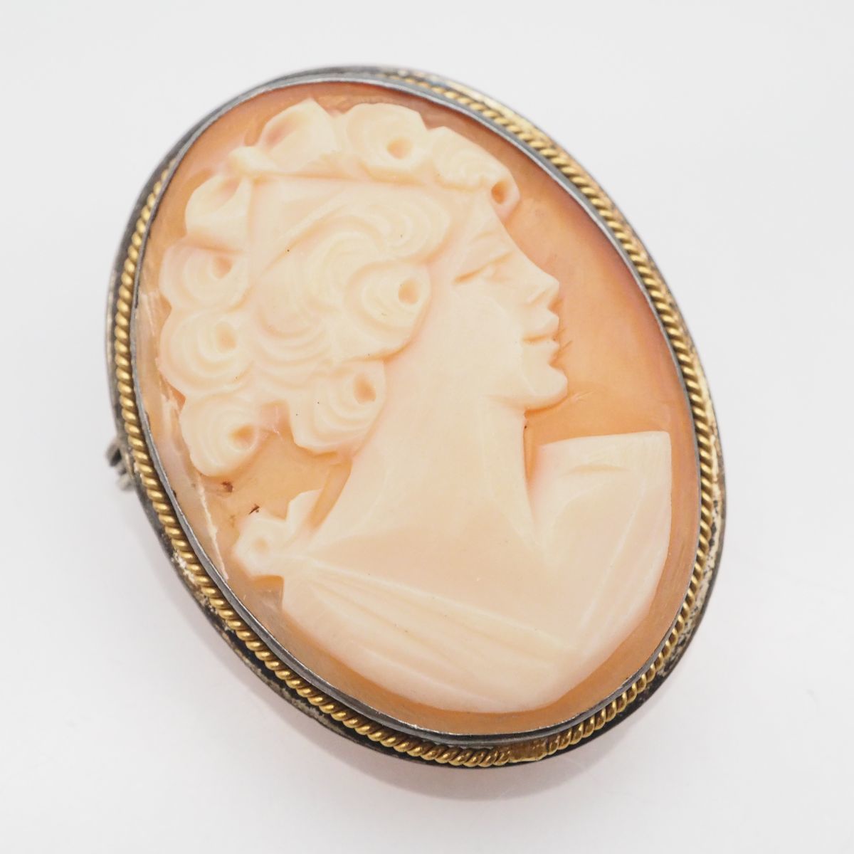卸し売り購入 【高級シェルカメオ16.7g】AGO CAMEO ペンダントトップ