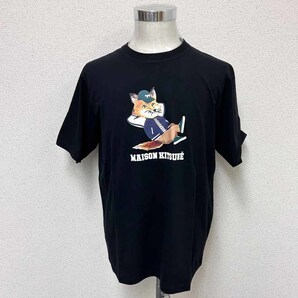 新品 MAISON KITSUNE' メゾンキツネ 半袖Tシャツ KM103 ブラック Mサイズの画像2