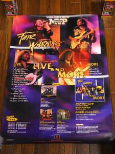 FAIR WARNING/LIVE AND MORE not for sale rare poster!2