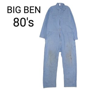 【BIG BEN】80's 茶タグ ツナギ ジャンプスーツ リペア A-1090