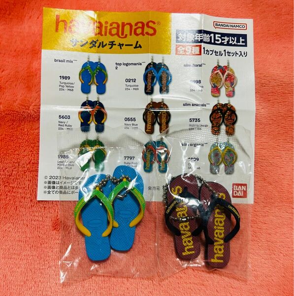 havaianas ハワイアナス サンダルチャーム　2個セット