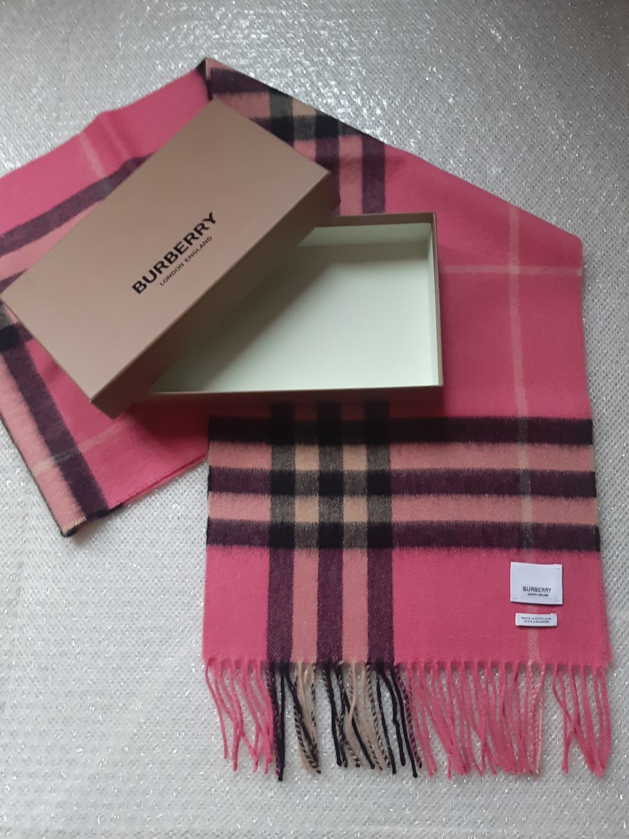 オンラインストア卸売 BURBERRY バーバリー マフラー カシミア100