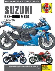 ★新品★送料無料★スズキ Suzuki GSX-R600 & GSX-R750 2006-2016★ヘインズ解説マニュアル★