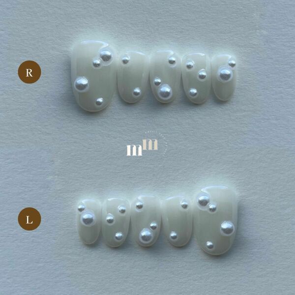 ★ オーロラパール ★ 【mmnail】 ネイルチップオーダー