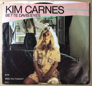 ７” Kim Carnes Bette Davis Eyes / US盤 ８０７７