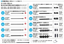 (マキタ) アースオーガビット φ25mm A-76336 有効長470mm 全長600mm ビット用ピン標準付属 充電式アースオーガ用ビット makita_画像2