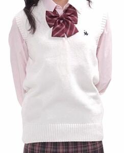 * new goods * cotton, knitted the best, school vest * white,L L size, cotton 100%