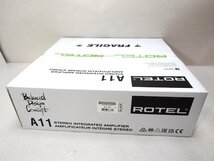 開封未使用品 Rotel ローテル A11 SLV インテグレーテッド・アンプ プリメインアンプ_画像2