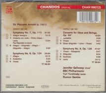 [2CD/Chansos]M.アーノルド:交響曲第7番Op.113&交響曲第8番Op.124&交響曲第9番Op.128他/R.ガンバ&BBCフィルハーモニック_画像2