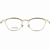 未使用品【ヨウジヤマモト】本物 Yohji Yamamoto 伊達眼鏡 19-0045-3 ゴールド色系 サングラス めがね メンズ レディース 日本製 送料520円_画像7