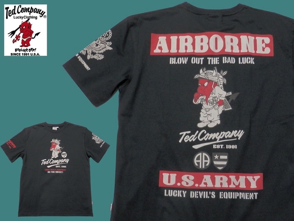 テッドマン/TEDMAN/Mサイズ/半袖Tシャツ/TDSS-520/ブラック/エフ商会/新品/送料無料/アメカジ/ミリタリー/アーミー
