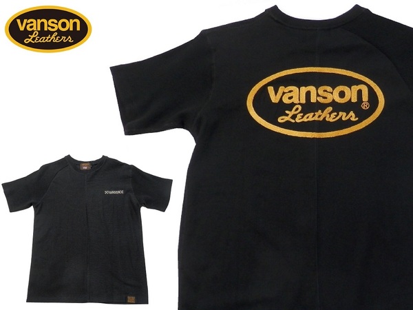 バンソン／vanson／Mサイズ／クレイジー半袖Ｔシャツ／NVST-2113／ブラック／新品／送料無料／バイカー／サーマル