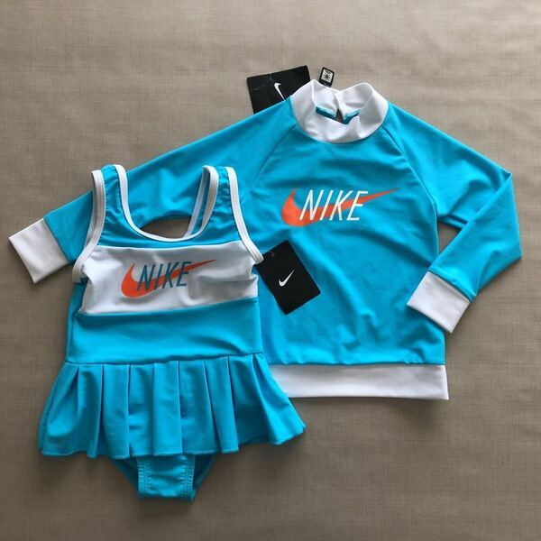 新品・未使用　NIKE 子供 スイムウェア & ラッシュガード セット ◆ 100 ◆ 1981822 ナイキ