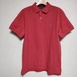 POLO RALPH LAUREN новый товар custom тонкий Fit рубашка-поло с коротким рукавом красный Polo * Ralph Lauren 3-0622S F92012