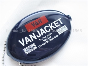  rare *VAN JAC Van ja Kett * original graphic * Raver coin case navy / purse change purse . key holder ivy SCENE