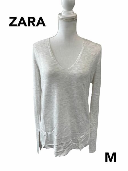 ZARA ザラ Vネック薄毛ニット