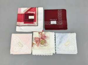 ニナリッチ NINA RICCI ハンカチ5点まとめセット 未使用 2307LS148