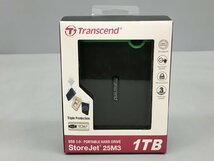 ポータブルハードディスクドライブ Store Jet 25M3 TS1TSJ25M3 トランセンド Transcend 1TB 耐衝撃 2.5インチUSB3.0 未開封 2307LR041_画像1