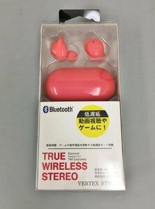 フルワイヤレスイヤホン VTH-IC046 RD レッド Bluetooth Ver5.1 ヴァーテックス VERTEX 未開封 2307LR051