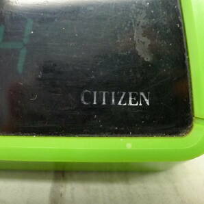 gg143 ● 動作確認済 CITIZEN/シチズン デジタル置時計 5DR605 目覚まし アラーム コード式 昭和レトロ モデル/60の画像3