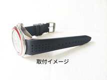 腕時計 シリコン ラバーベルト 24mm ブラック 黒 【対応】SEIKO ダイバーモデル _画像1