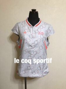 【良品】 le coq sportif GOLF COLLECTION ルコック ゴルフ コレクション レディース ウインド ウェア ジャケット サイズM 半袖 QGL6550