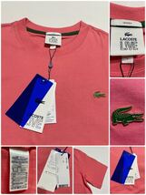 【新品】 LACOSTE LiVE ラコステ クルーネック オーバー Tシャツ サイズL 180/96A 半袖 ピンクUNISEX TH9162L_画像5