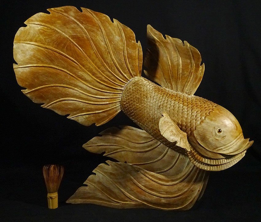 Yahoo!オークション -「金魚」(彫刻、オブジェ) (美術品)の落札相場 