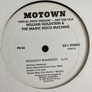 William Goldstein & The Magic Disco Machine - Midnight Rhapsody 12 INCH