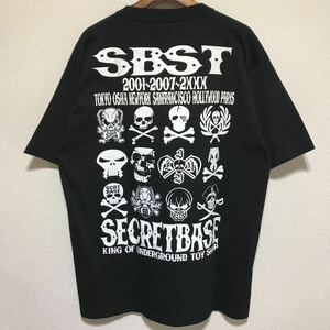 [即決古着]SECRET BASE/シークレットベース/FAN CLUB(ファンクラブ)限定Tシャツ/ブラック/XLサイズ