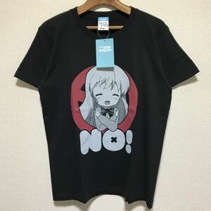 [即決古着]二次元COSPA(コスパ)/きんいろモザイク/アリスのNO！Tシャツ/ブラック/Mサイズ/未使用/タグ付き